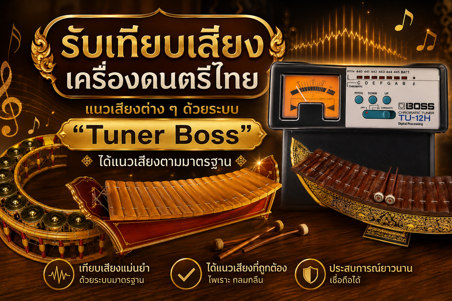 บริการเทียบเสียงเครื่องดนตรีไทย